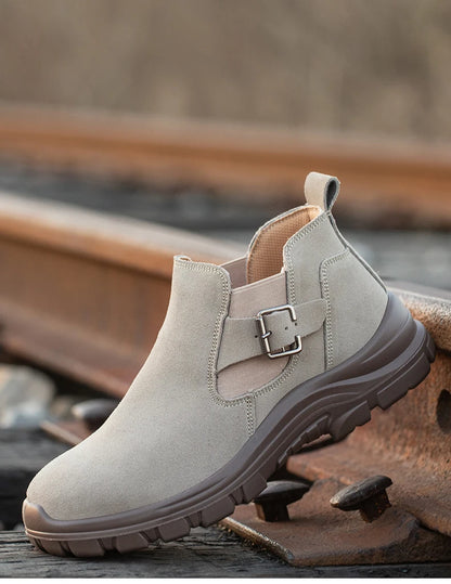 Zapatos de seguridad de moda con puntera de acero para hombre, zapatillas de trabajo, tenis de seguridad, protección industrial para los pies. Originales.