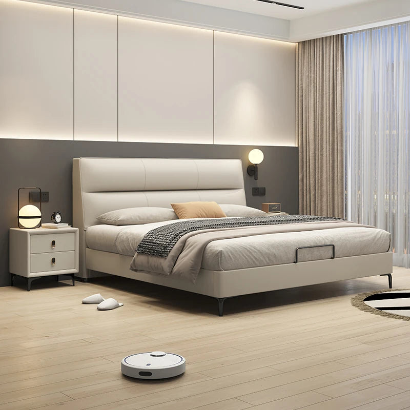 Cabecero de cama doble de lujo, impermeable, moderno y económico, con marcos para camas matrimoniales, muebles para el hogar.