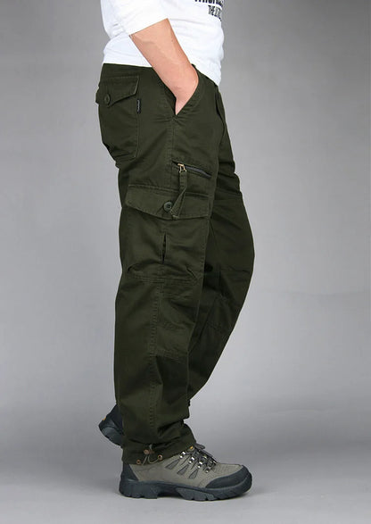 2025 New Autumn Cargo Pants Men Fashion Military Outdoors Man Trousers Long Warm Tactical Cotton Khaki Cargo Pants For Man