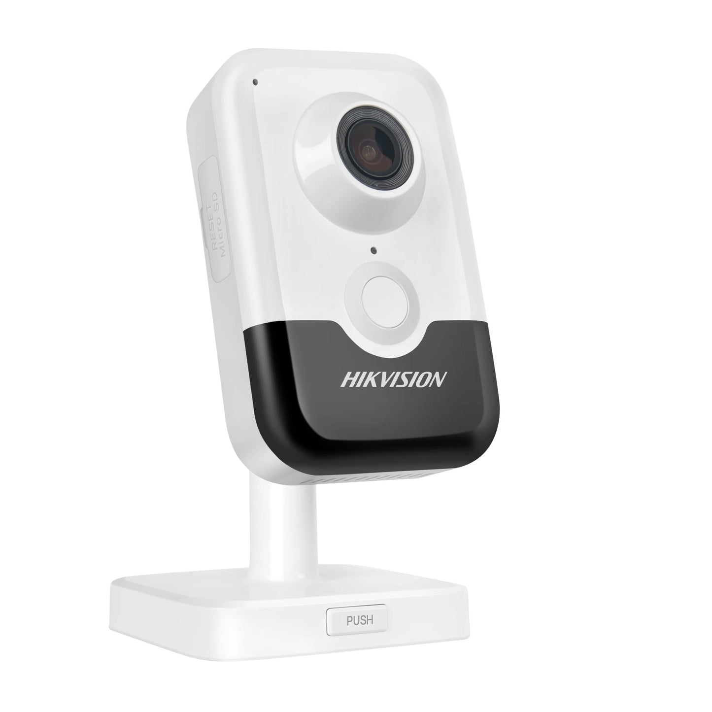 Cámara IP Hikvision DS-2CD2443G2-IW de 4 MP, inalámbrica para interiores, con detección de movimiento humano por infrarrojos, WiFi, PoE, audio bidireccional y ranura para tarjeta SD.