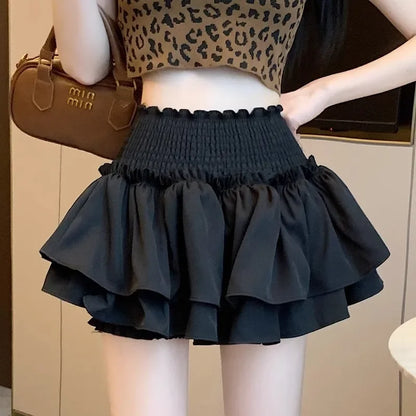 Minivestido estilo ballet con diseño adelgazante de cintura alta para mujer, recién llegado, verano 2024, versión coreana, falda de pastel picante dulce