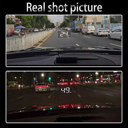 Velocímetro para vehículo Xiaomi KM/H HUD Head Up Display, velocímetro digital, GPS, brújula, proyector multifuncional para parabrisas de coche.