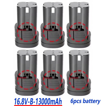100%New16.8V.13000mAh.herramientas.electricas de.bateria,taladro recargable.para.destornillador.inalambrico.taladro electrico.