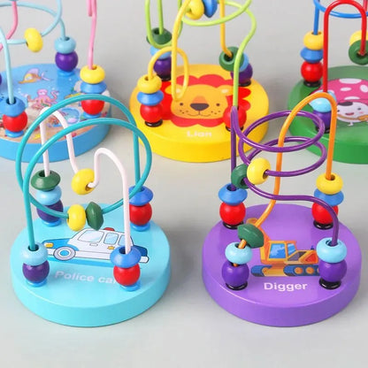 Juguetes educativos para niños menores de un año-Laberinto/juego de dedos Montessori, utilizado para desarrollar la motricidad fina 12x9x9 cm, usado