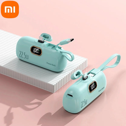 Xiaomi - Mini banco de energía de 500.000 mAh, 22,5 W, alta capacidad, carga ultrarrápida, para iPhone, Huawei y Samsung