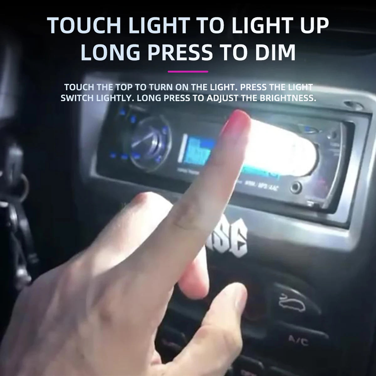 Luz nocturna USB con atenuación táctil, bombilla LED incandescente de filamento, iluminación interior de coche, lámpara de ambiente para sala de fiestas y coche.