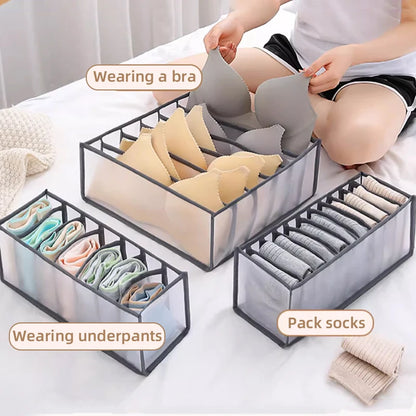 Organizador de ropa, pantalones, ropa, vaqueros, caja de almacenamiento, armario, organización de ropa interior, sujetador, calcetines, compartimento, caja, armario