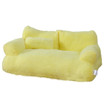 Cama de lujo para gatos, sofá cálido de invierno, nido para mascotas, para perros pequeños y medianos, cómoda cama de felpa para cachorros, suministros para mascotas