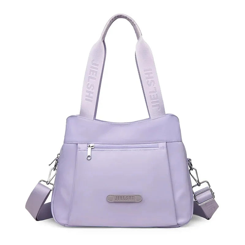 Bolso bandolera de nailon impermeable de moda, bolso informal para ir de compras o de viaje, bolso de mano Jietrans de nuevo estilo, bolso de un solo hombro.