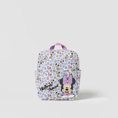 Mochila de moda con dibujos animados de Mickey Mouse de Disney, mochila escolar de lona de Minnie para mujer, mochila de gran capacidad a la moda, mochila para niñas