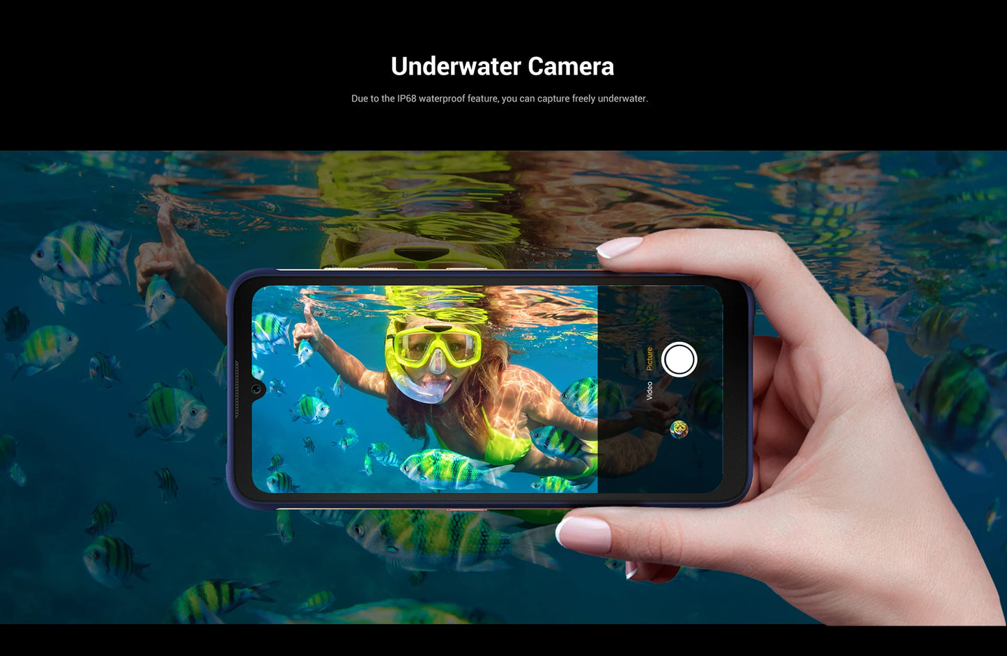 [Estreno mundial] Fossibot F112 PRO 5G Smartphone resistente, pantalla HD+ de 6,88", batería de 7150 mAh, 24 GB (8+16) + 256 GB, Android 14, cámara de 50 MP