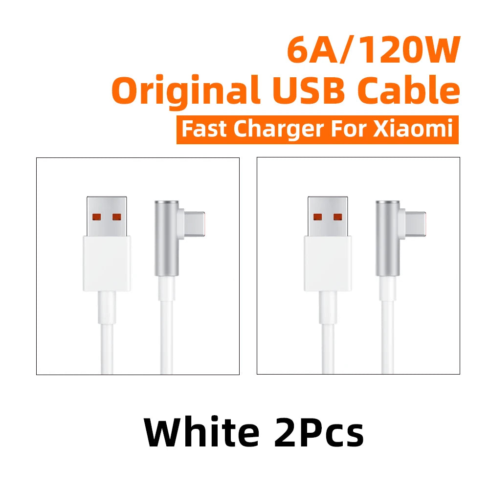 Cable de carga superrápida original de 120 W para Xiaomi Mi 13, 12, 11 Pro, Ultra USB C, Redmi Note 12 Turbo, 11, 10 Pro, Poco X5 Pro