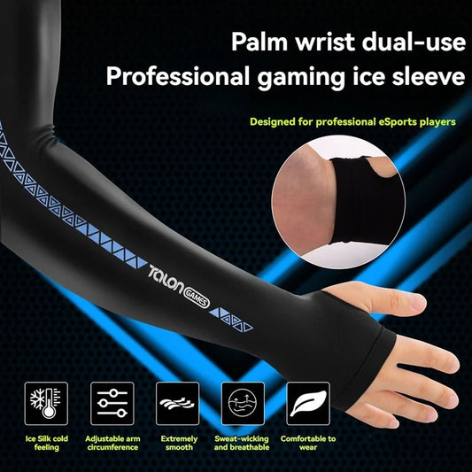 Funda de eSports para gamers: reduce la fricción, absorbe el sudor y ofrece un efecto refrescante con orificios para los pulgares para sesiones de juego prolongadas. M