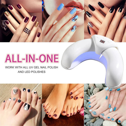 Dispositivo láser para hongos en las uñas, para múltiples uñas de los pies y de las manos. Solución reparadora para uñas dañadas y descoloridas para uso doméstico.