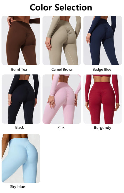 Mallas deportivas de cintura alta Ctenkevet para mujer, pantalones de gimnasia elásticos, mallas para correr, mallas de entrenamiento para mujer, medias suaves, pantalones de yoga push up.