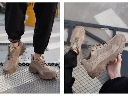 Spring New Men's Steel Toe Safety Shoes Breathable Work Shoes Anti Crush And Piercing High Temperature Resistant Wear Proof