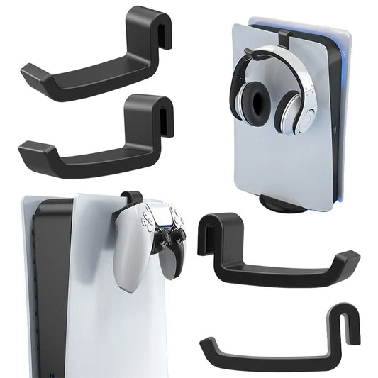 GAMINJA P512 - Soporte de pared para auriculares y juegos, compatible con consola PS5 y otros accesorios