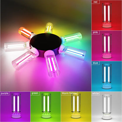 Luz de ambiente para coche, luz nocturna USB, atenuación táctil, lámpara LED de filamento incandescente, bombilla, iluminación de emergencia, lámpara ambiental Plug &amp; Play.