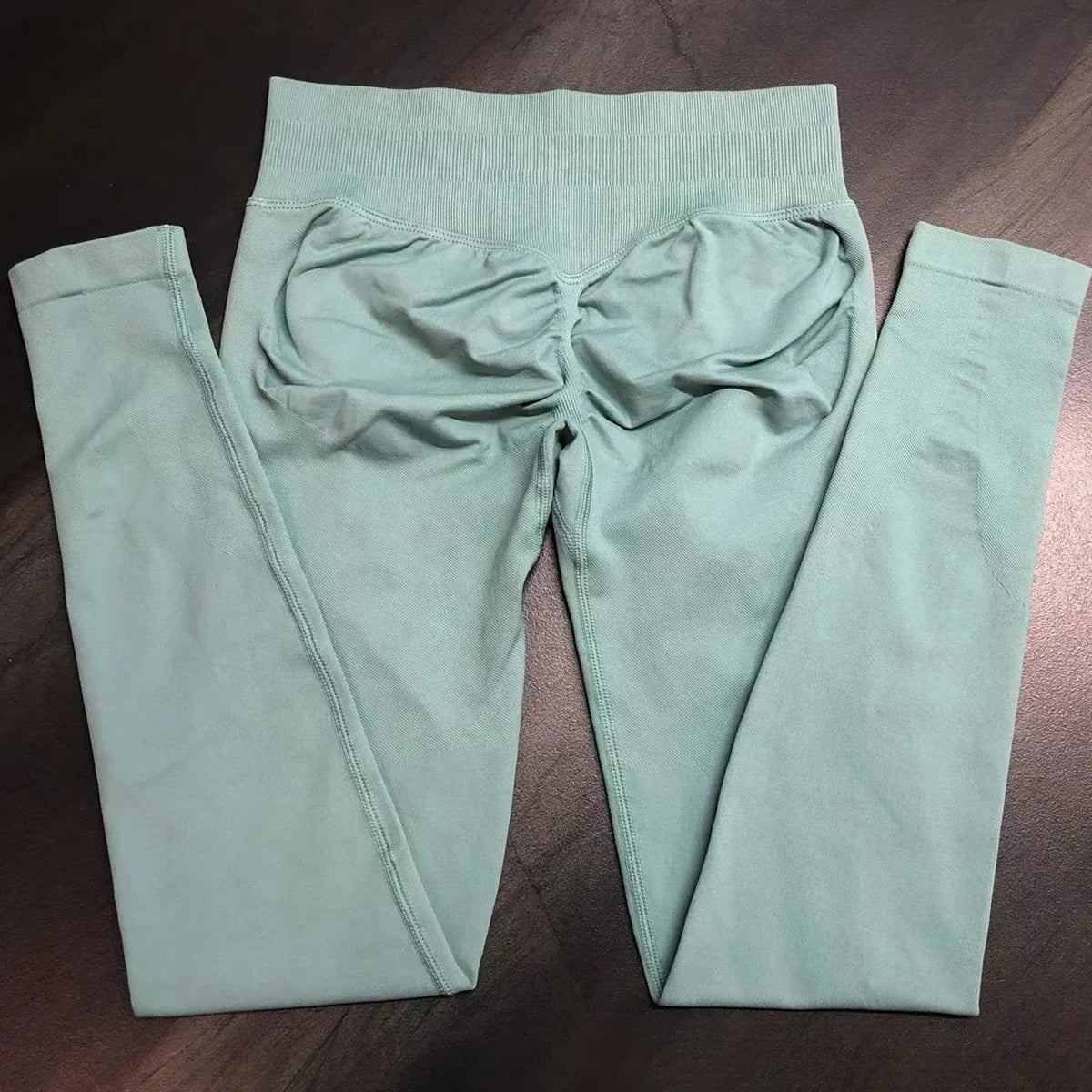 Leggings deportivas sin logo para mujer, efecto push-up, cintura baja, sin costuras, para gimnasio, yoga y entrenamiento.