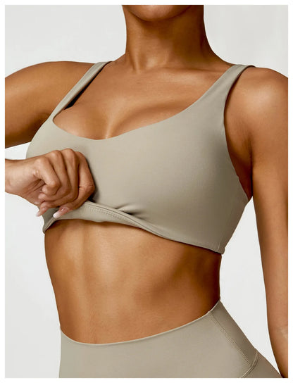 Conjunto de chándal de yoga para mujer, 2 piezas, ropa deportiva para entrenamiento, ropa deportiva, leggings de gimnasio, sujetador de fitness, top corto, trajes deportivos de manga larga