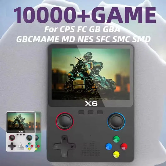Reproductor de juegos retro clásico: pantalla IPS de 3,5", más de 10 000 juegos integrados, compatible con tarjetas USB/TF, perfecto para niños y gamers nostálgicos.