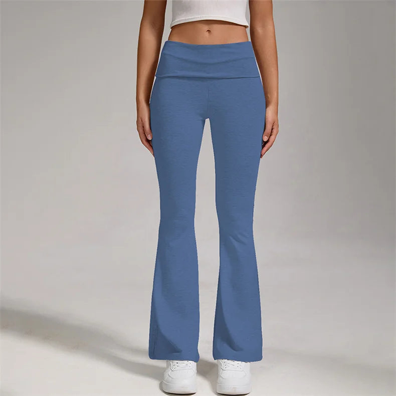 Pantalones de yoga SVEIC, leggings acampanados, deportivos, de cintura alta, para entrenamiento, correr, gimnasio, ropa de mujer.