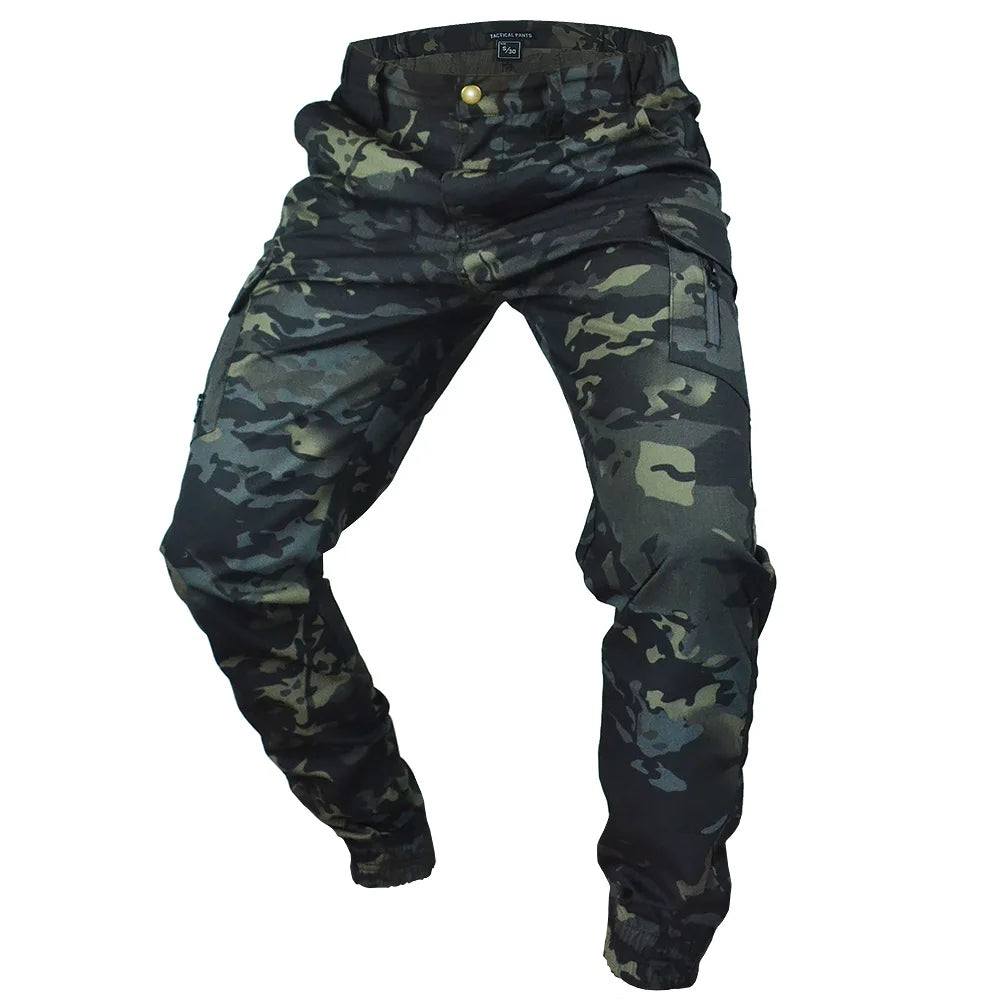 Pantalones de chándal tácticos Mege con camuflaje para exteriores, pantalones cargo antidesgarro, ropa de trabajo, pantalones de senderismo, ropa de calle para hombre