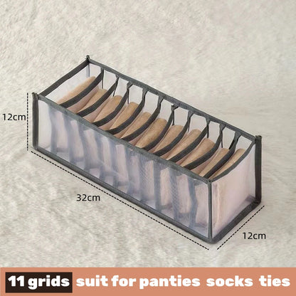 Organizador para ropa interior, calcetines, sujetadores, pantalones, bufandas, corbatas, caja de almacenamiento, organizador de ropa para vaqueros, divisores para cajones, organizador de ropa
