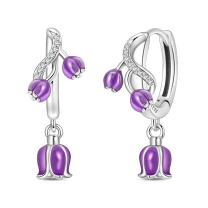 Pendientes de plata de ley 925 con diseño de mariposa, abeja, mariquita y flor de arcoíris para mujer, joyería de moda para fiestas de cumpleaños, regalos