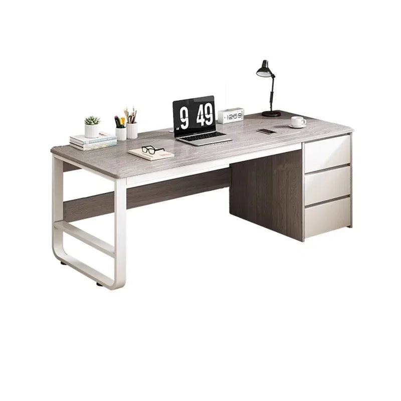 Escritorio ejecutivo con cajones, almacenamiento en esquina, suministros para sala de estar, escritorios para computadora, patas, muebles europeos para mesa de computadora
