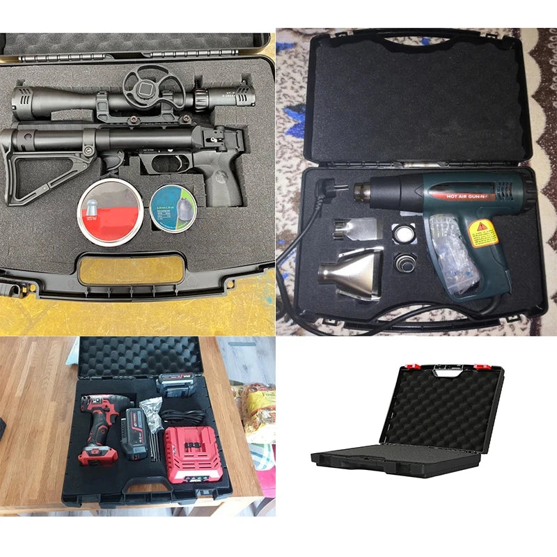Maleta Caja de Herramientas Profesional Con Esponja Caja de Herramientas Completa Estuches Estuche de Herramientas de Plástico Portátil Estuche de Herramientas Equipo de Seguridad Estuche de Instrumentos