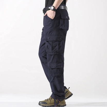 2025 Multiple pockets Tactical Cargo Pants Men Cotton Overalls Outdoor Work Trousers Big Size Hombre Clothing Camo Hiking Pants