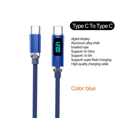 Cable USB tipo C JINMUXI PD de 120 W a USB C de 6 A, cargador de carga rápida para OPPO, Realme, Huawei Poco, Samsung, iPhone 15, cable de pantalla 16
