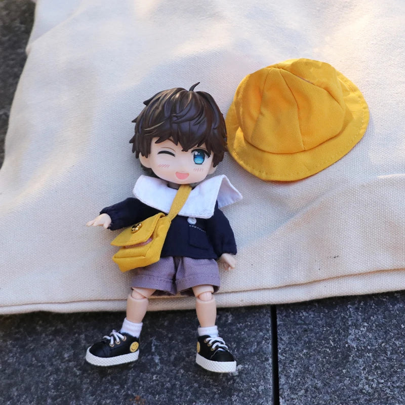 Accesorios para bebés OB11, ropa para niños, jardín de infantes, lindas tendencias, accesorios para muñecas humanoides, muñecas 1/12, juguetes geniales de anime.