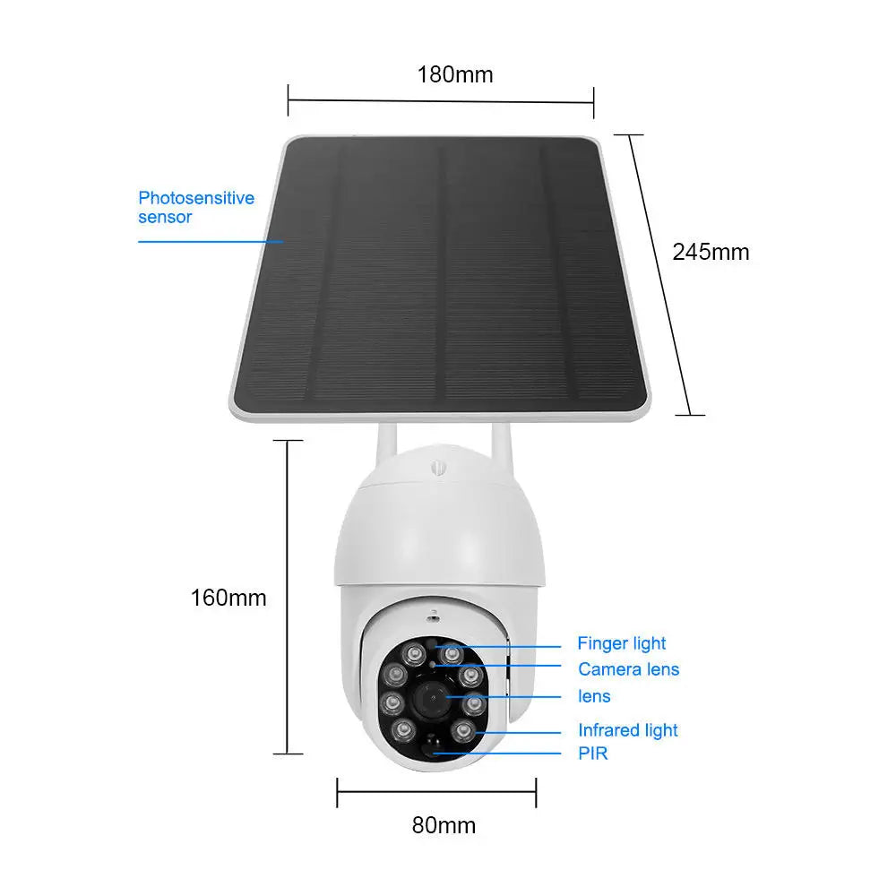 Cámara solar WiFi Tuya para exteriores, resistente al agua, 3 MP, 5 W, batería de 10000 mAh, aplicación Smart Life, PTZ inalámbrico, PIR, CCTV, seguimiento automático, 2K
