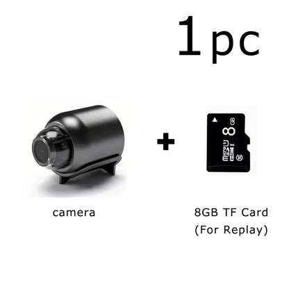 Mini cámara HD WiFi 1080P, grabadora de video inalámbrica remota para el hogar, mascotas, perros y niños, monitoreo de seguridad para iPhone y batería.