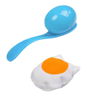 Juego de carreras de huevos y cucharas con yemas, juegos al aire libre para niños, deportes de campo, recuerdos de fiesta, juguetes interactivos entre padres e hijos.
