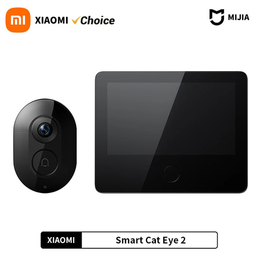 Videoportero Xiaomi Smart Cat Eye 2 HDR de 5 pulgadas con pantalla 720p, cámara HD de 3 MP, lente gran angular de 180°, visión nocturna infrarroja de 940 nm y visión nocturna.