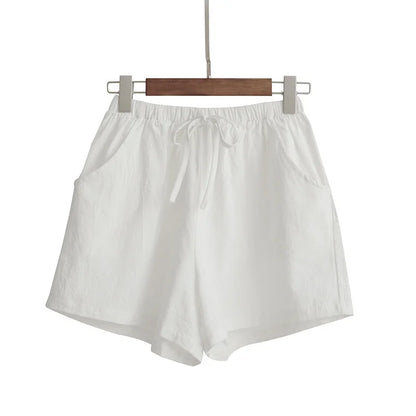 Pantalones cortos de verano para mujer, informales, de cintura alta, para adolescentes y niñas, transpirables, para correr y playa