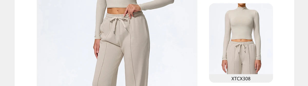 Pantalones deportivos Hearuisavy para mujer, corte recto, con cordón ajustable, bolsillos, para gimnasio, deportes, uso casual, actividades al aire libre, correr, entrenamiento, yoga, pantalones largos.