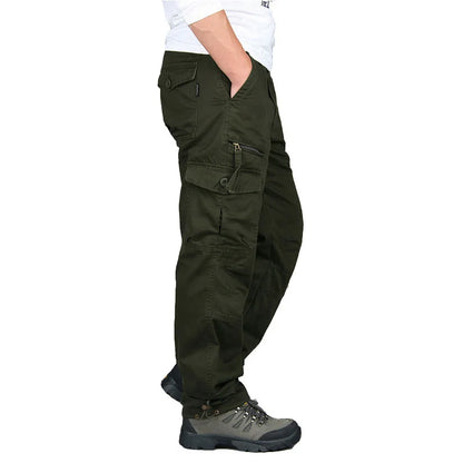 2025 New Autumn Cargo Pants Men Fashion Military Outdoors Man Trousers Long Warm Tactical Cotton Khaki Cargo Pants For Man