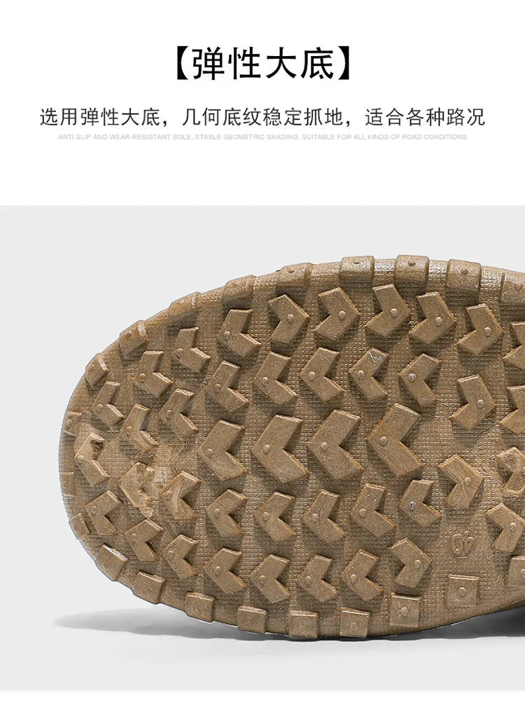 Botas Martin de caña alta para hombre, nuevo calzado de otoño, transpirables, de tendencia, versátiles, antideslizantes, para uso casual y laboral.