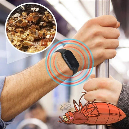 Xiaomi - Reloj repelente de mosquitos portátil unisex, pulsera física y ultrasónica, no químico, para uso doméstico y exterior.