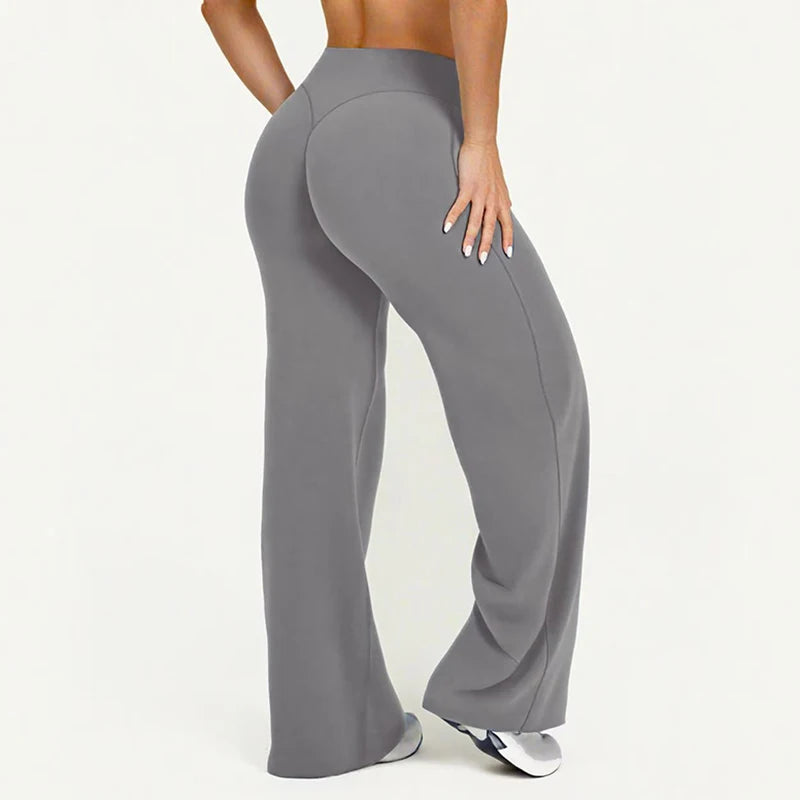 Pantalones rectos de tejido ultrasuave tipo mantequilla para mujer, pantalones de yoga de talle medio, mallas deportivas de tacto natural, leggings de pilates, pantalones deportivos para correr.