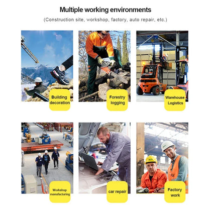 Botas de seguridad de trabajo para hombre, con puntera de acero de tamaño completo, a la moda, antirotura, zapatillas de trabajo, zapatos de seguridad indestructibles para hombre.