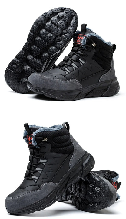 Zapatos de seguridad para electricistas, aislantes de 6 kV, antiaplastamiento y antiperforación, calzado de seguridad para hombres, para obras de construcción, zapatos de algodón.