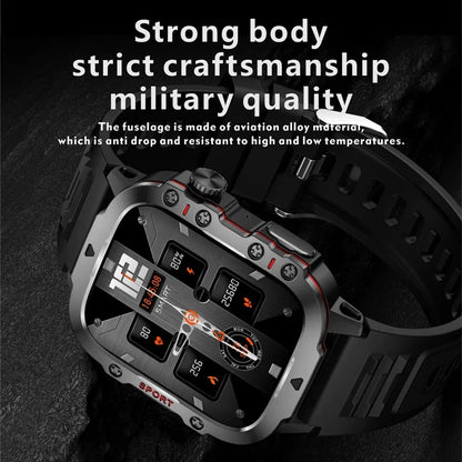 Reloj inteligente QX11 para hombre y mujer, pantalla grande de 1,96 pulgadas, HD, Bluetooth, llamadas SOS, asistente de voz, rastreador de actividad física deportivo