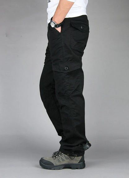 2025 New Autumn Cargo Pants Men Fashion Military Outdoors Man Trousers Long Warm Tactical Cotton Khaki Cargo Pants For Man