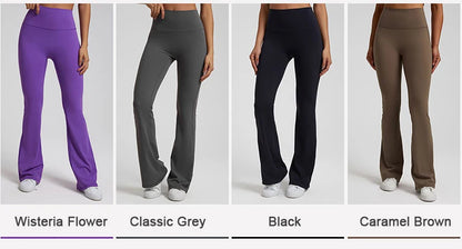 Buttery Soft High Waist Flare Leggings No Front Seam Workout Yoga Flared Pants Full Length Gym Sport Leggings Women Tights