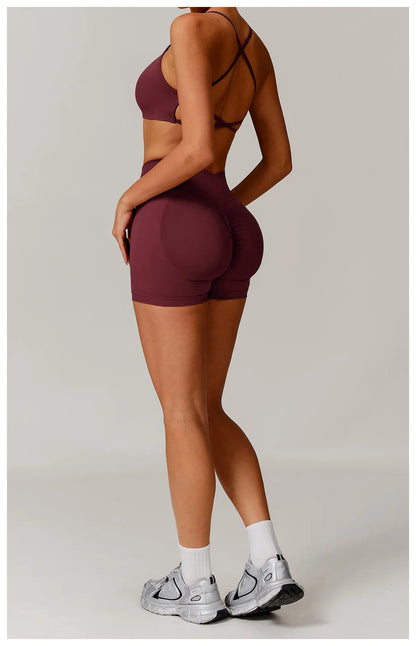 Conjunto de yoga deportivo sin costuras para mujer, 2 o 3 piezas, ropa deportiva para gimnasio, conjuntos de yoga para mujer, chándales, sujetador deportivo, leggings para gimnasio